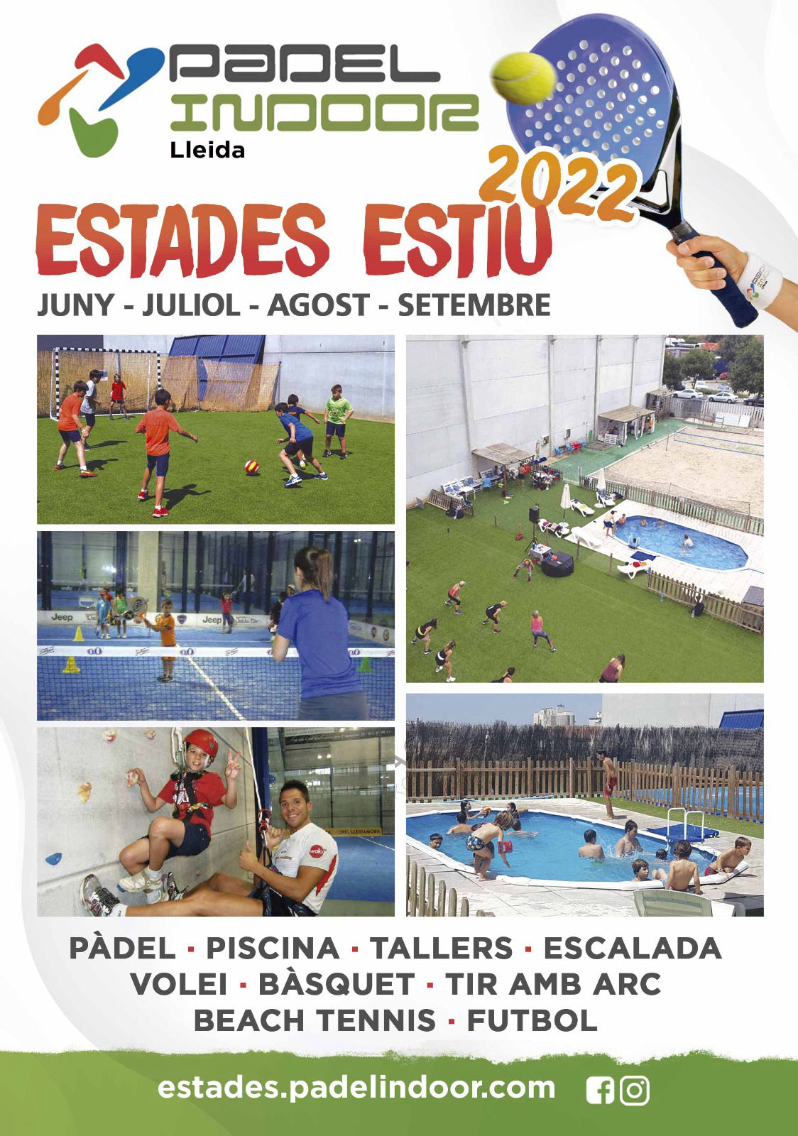Estades d'Estiu 2022 de Padel Indoor Lleida